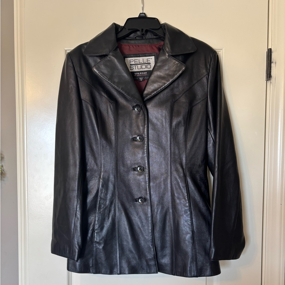 Pelle Studio Women's Classic Black Leather Jacket